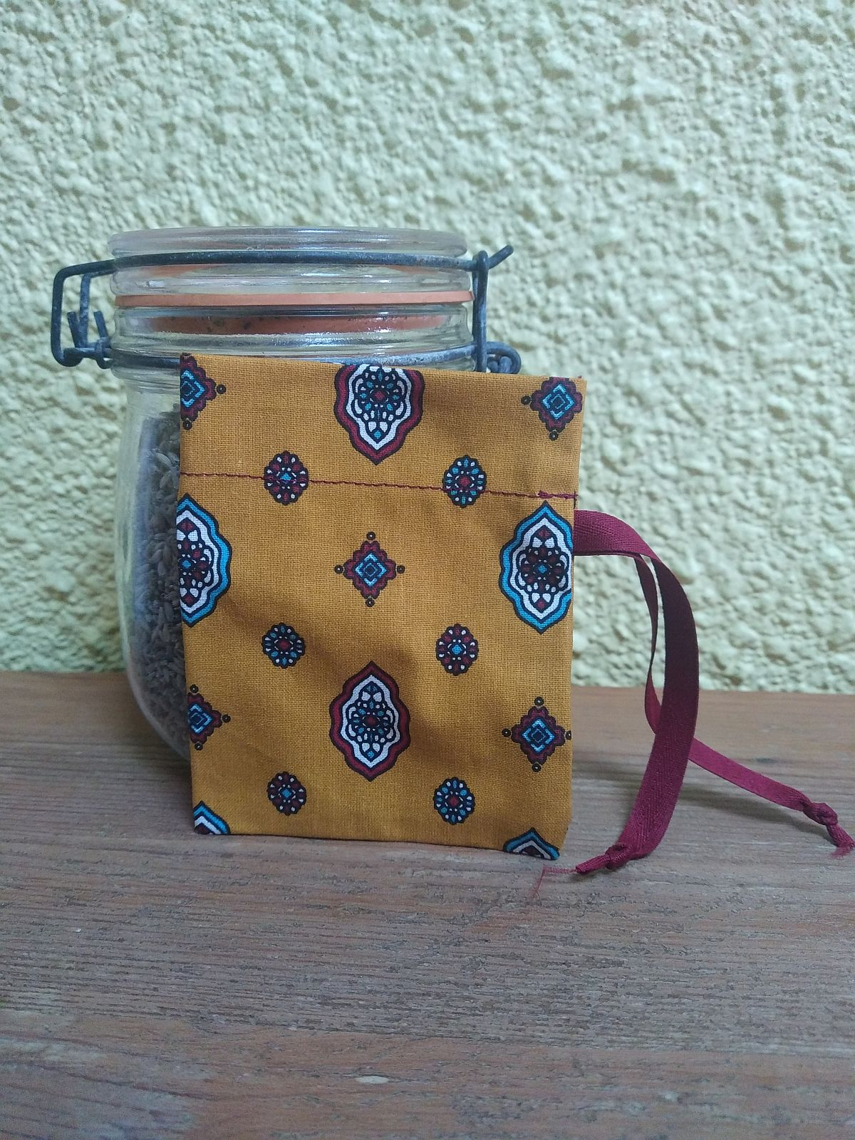 Sachet de lavande rechargeable Provençal jaune miniature 4