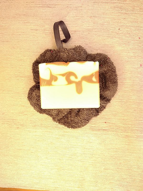 Fleur de douche lavable éponge grise miniature 3