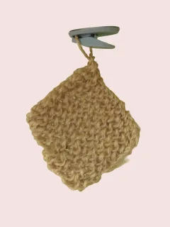 Eponge de gommage lavable sisal avec accroche miniature 3