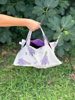 Sac à tarte décor Lavande miniature 1