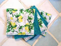 Lingettes démaquillantes lavables Citrons (lot de 5) miniature 3