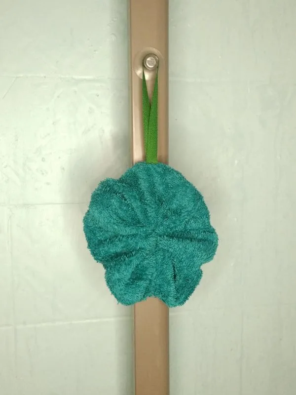 Fleur de douche lavable éponge verte – photo 1