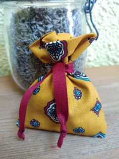 Sachet de lavande rechargeable Provençal jaune miniature 1