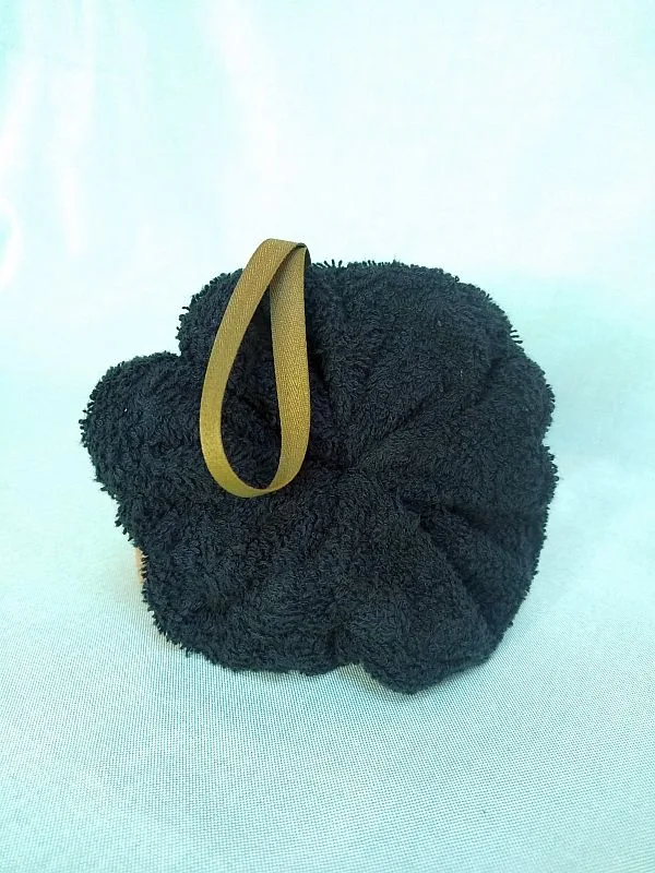 Fleur de douche lavable éponge noire