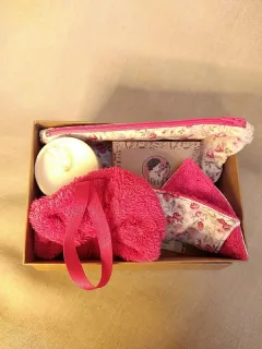 Coffret Cocon rose miniature 3