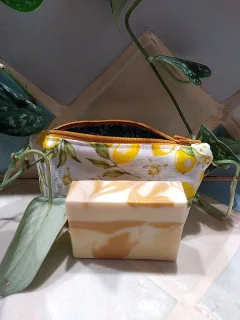Pochette imperméable à savon Citrons (à l'unité sans savon) miniature 5