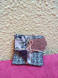 Lingettes démaquillantes lavables Olives miniature 1