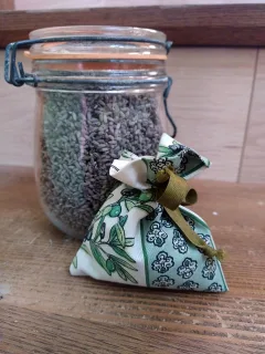 Sachet de lavande rechargeable Olives vertes miniature 1