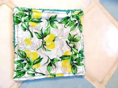 Lingettes démaquillantes lavables Citrons (lot de 5) miniature 4