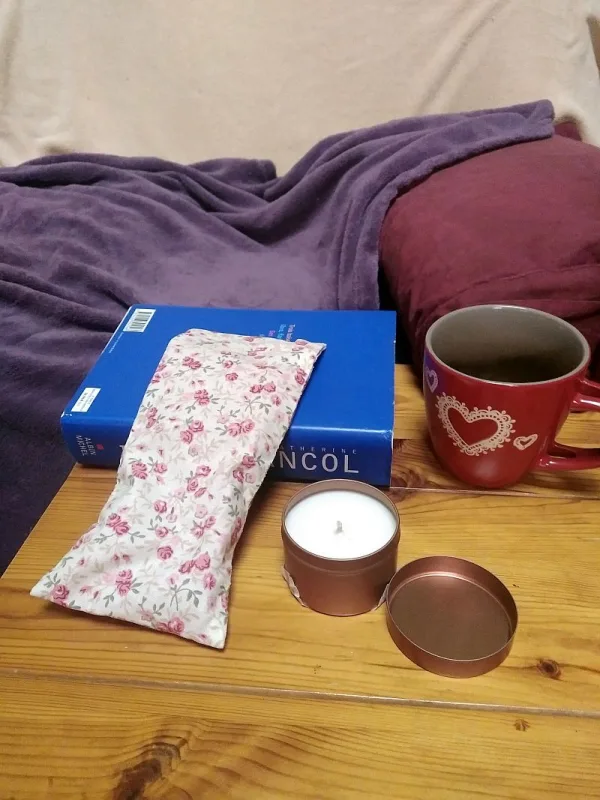 Masque de repos pour les yeux/bouillotte sèche mini roses